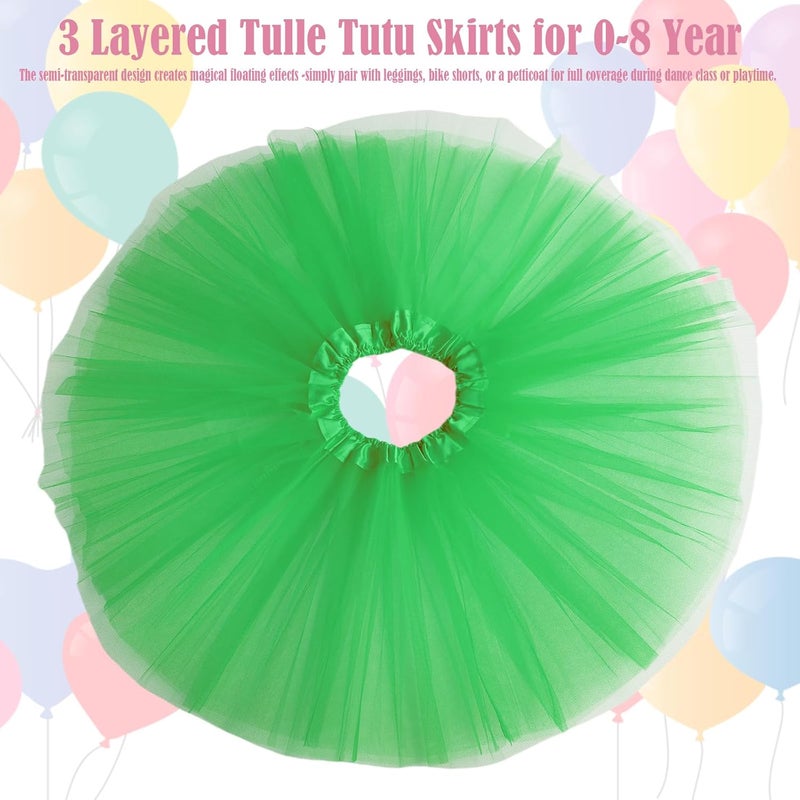 WINROLA Girls Tutu Skirt 3 Layered Tulle Tutu Skirts for 0-8 Year, Birthday Dance Kids Halloween Costume Cosplay Party Supplies - Image 3